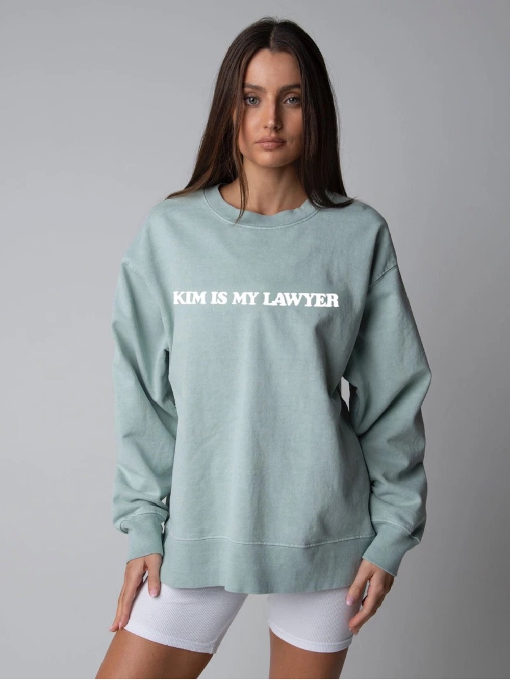 Talentless Sweatshirt Women’s Medium 100% Cotton “Kim is my lawyer”